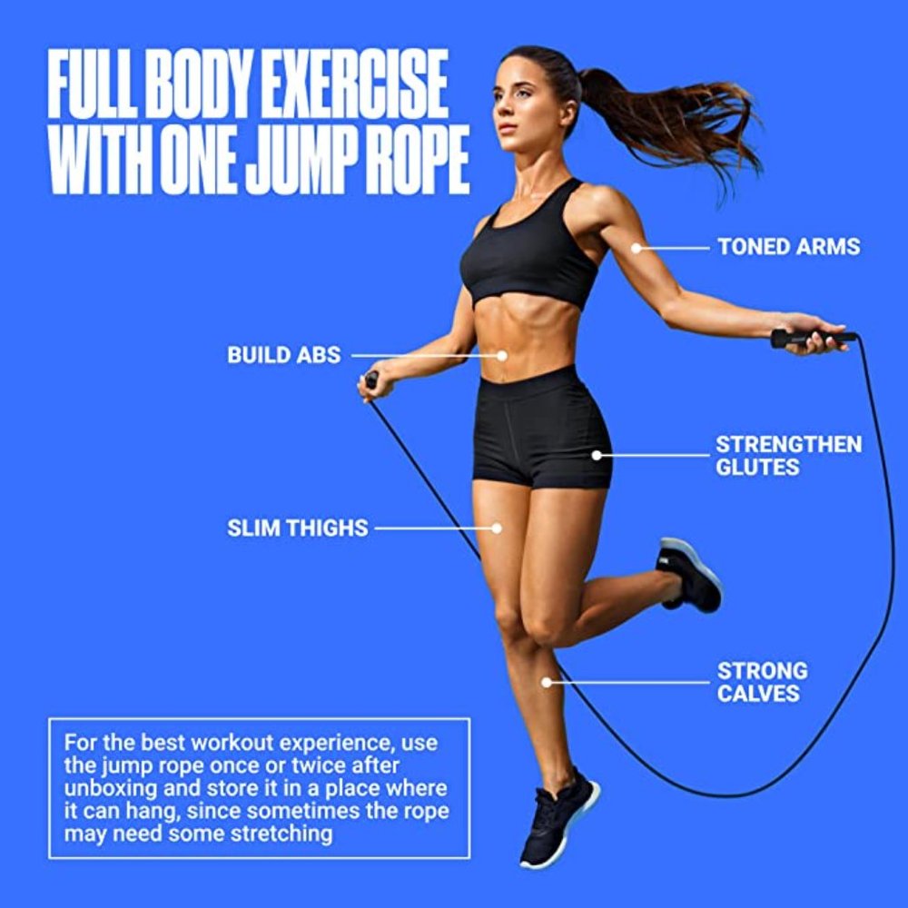 SPORTBIT Adjustable Jump Rope for Speed Skipping - Picture 2 of 6